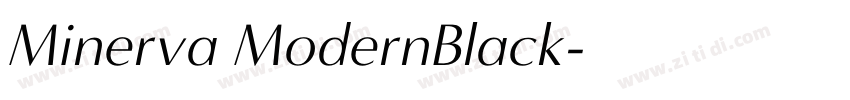 Minerva ModernBlack字体转换